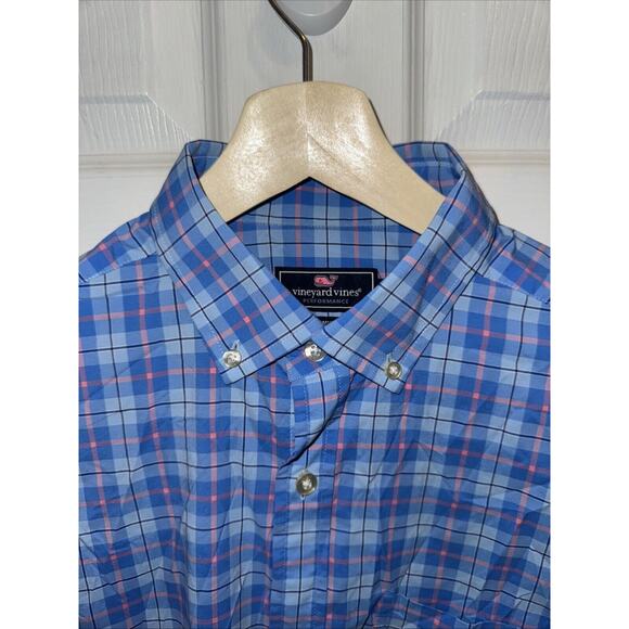 Vineyard Vines Men’s Performance Classic Fit Murray Shirt Size M Plaid - Picture 2 of 6